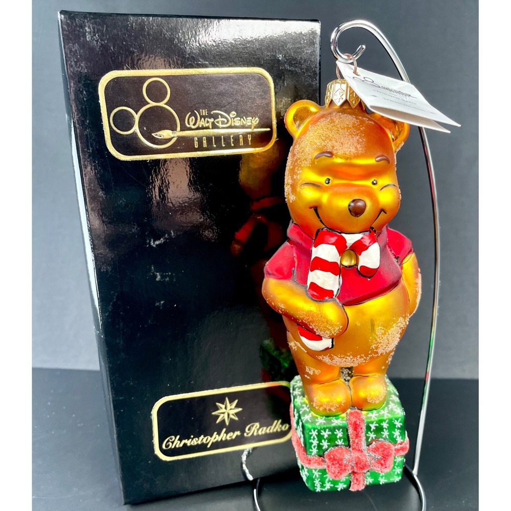 Christopher Radko Disney Winnie the Pooh Ornament 1997 w/ Hang Tag Vintage